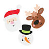 5" Christmas Friends Santa, Snowman & Reindeer Magnet Craft Kit - Makes 12 Image 1