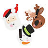 5" Christmas Friends Santa, Snowman & Reindeer Magnet Craft Kit - Makes 12 Image 1