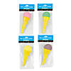 5" Classic Plastic Ice Cream Cone Shooters with Foam Ball - 12 Pc. Image 1