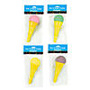 5" Classic Plastic Ice Cream Cone Shooters with Foam Ball - 4 Pc. Image 1