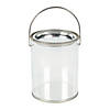 5" Clear Plastic Paint Bucket Party Favor Containers - 6 Pc. Image 1