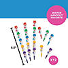 5-Color Stackable Snowman Crayons Image 2