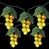 5-Count Green Grape Cluster Outdoor Patio String Light Set  6ft Green Wire Image 1