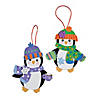 5" Fabulous Foam Penguin Christmas Ornament Craft Kits - Makes 12 Image 1