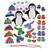 5" Fabulous Foam Penguin Christmas Ornament Craft Kits - Makes 12 Image 1