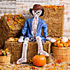 5-Foot Skeleton Plush Scarecrow Outfit Kit - 3 Pc. Image 1