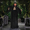 5 Ft. 10 3/4&quot; Animated Standing Skeleton Reaper with Black Cloak Halloween Decoration Image 1