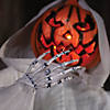 5 Ft. 6" Hanging Animated White Robe Pumpkin Man Halloween Decoration Image 3