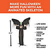 5 Ft. 6&quot; Standing Skeleton Reaper with Animated Wings Halloween Decoration Image 2