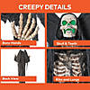 5 Ft. 6&quot; Standing Skeleton Reaper with Animated Wings Halloween Decoration Image 3