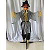 5 Ft. 8" Animated Head Turning Pumpkin Scarecrow Halloween Decoration Image 1