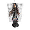 5 Ft. Animated Electric Fence Beware of Zombies Halloween Decoration Image 1