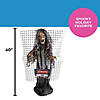 5 Ft. Animated Electric Fence Beware of Zombies Halloween Decoration Image 2