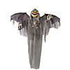 5 Ft. Animated Hanging Jack-O'-Lantern Skeleton Scarecrow with Wings Halloween Decoration Image 1