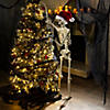 5 Ft. Large Posable Santa Skeleton Halloween Decoration Image 1