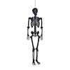 5 Ft. Life-Size Posable Black Skeleton Halloween Decoration Image 1