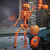5 Ft. Posable Orange Pumpkinhead Skeleton Halloween Decoration Image 1