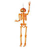 5 Ft. Posable Orange Pumpkinhead Skeleton Halloween Decoration Image 1
