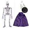 5-Ft. Skeleton Plush Witch Outfit Kit - 3 Pc. Image 1