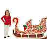 5 Ft. x 37 3/4" Santa's Sleigh Red Cardboard Cutout Stand-Up Image 1