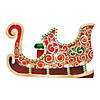 5 Ft. x 37 3/4" Santa's Sleigh Red Cardboard Cutout Stand-Up Image 1