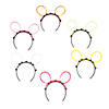 5" Glow Stick Cat Ear Plastic Headbands &amp;#8211; 12 Pc. Image 1