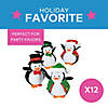 5" Holiday Stuffed Penguins with Hats, Vests & Ties - 12 Pc. Image 2