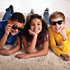 5" Kids Neon & Black Plastic Nomad Sunglasses - 12 Pc. Image 2