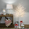 5' LED Lighted White Lace Artificial Christmas Tree - Warm White Lights Image 1