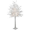 5' LED Lighted White Lace Artificial Christmas Tree - Warm White Lights Image 2
