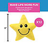 5" Light-Up Yellow Stuffed Smiling Star Plush Toys - 12 Pc. Image 2