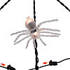 5' Lighted Orange and Black Spider in Web Halloween Decoration  Black Wire Image 2