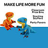 5" Multicolored Stuffed Dinosaur Velociraptors - 12 Pc. Image 1