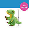 5" Multicolored Stuffed Dinosaur Velociraptors - 12 Pc. Image 2