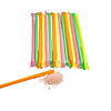 5" Neon-Colored Candy-Filled Plastic Straws - 240 Pc. Image 1