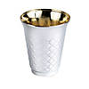 5 oz. Shiny Metallic Aluminum Silver Round Plastic Kiddush Cups (70 Cups) Image 1