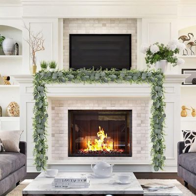 5 Pack 5.5ft Artificial Eucalyptus Garland Image 1