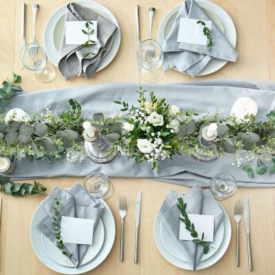 5 Pack 5.5ft Artificial Eucalyptus Garland Image 2