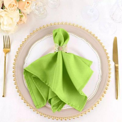 5 pcs 17" Polyester Napkins Affordable Wedding Table Top Supply Decorations  Image 1