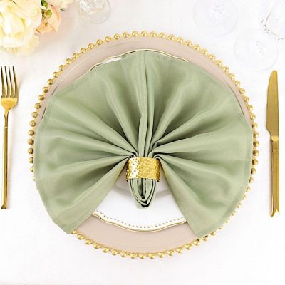 5 pcs 17" Polyester Napkins Affordable Wedding Table Top Supply Decorations  Image 1