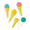 5" Plastic Ice Cream Cone Shooters with Foam Ball - 4 Pc. Image 1