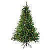 5' Pre-Lit Medium Canadian Pine Artificial Christmas Tree - Multicolor Lights Image 1