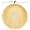 5" Round Palm Leaf Eco Friendly Disposable Pastry Plates (75 Plates) Image 2