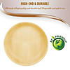 5" Round Palm Leaf Eco Friendly Disposable Pastry Plates (75 Plates) Image 3