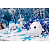 5" Round Winter Stuffed Snowman, Penguin & Wolf Characters - 12 Pc. Image 1