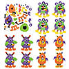 5" Silly Monster Magnet Multicolor Foam Craft Kit - Makes 12 Image 1
