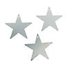 5" Silver Metallic Stars - 12 Pc. Image 1