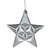 5" Silver Splendor Shatterproof Star Christmas Ornaments, 12 Count Image 1