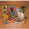 5" Tie-Dyed Multicolor Plastic Pens on a Rope - 12 Pc. Image 1