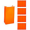 5" x 10" Orange Treat Bags - 12 Pc. Image 1